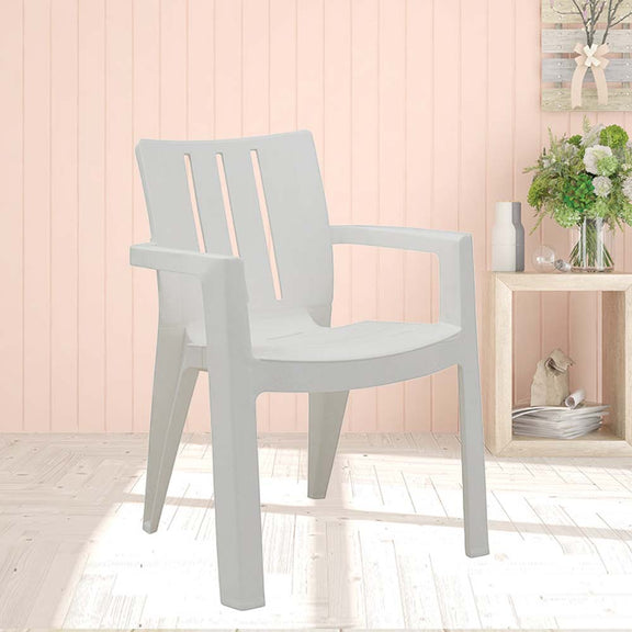 Supreme - Kent Milky White - Plastic Chair | H:820 x W:600 x D:590mm | 1 Year Warranty