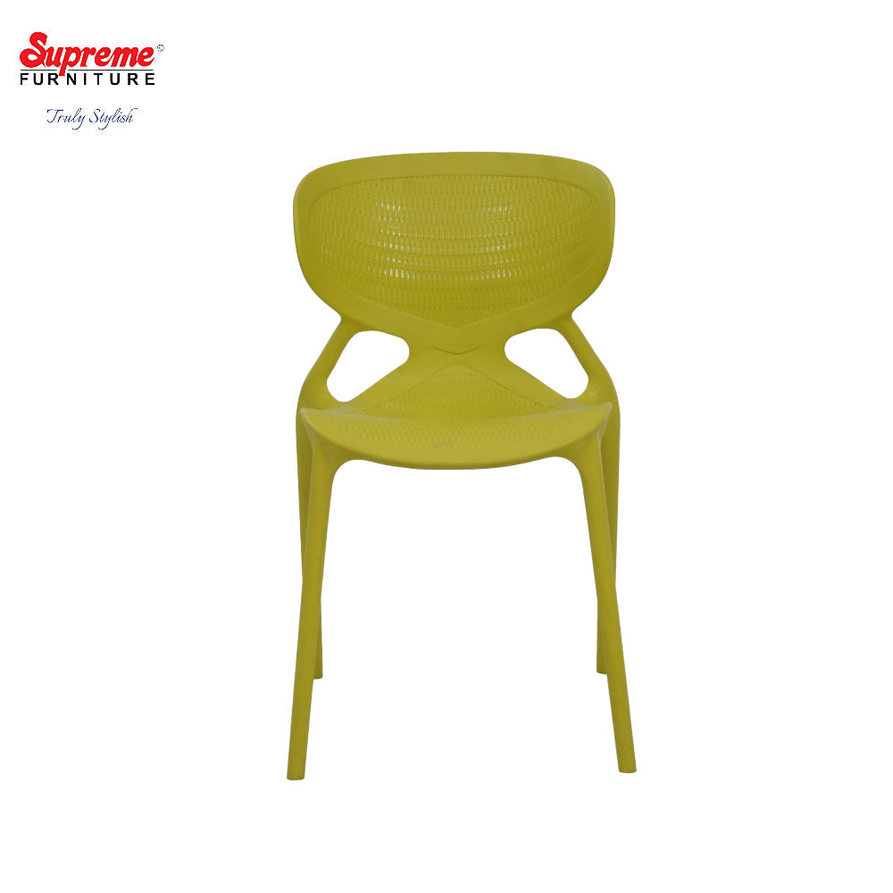 Supreme - Kiara Lemon Yellow - Plastic Chair | H:500 x W:440 x D:795mm | 1 Year Warranty
