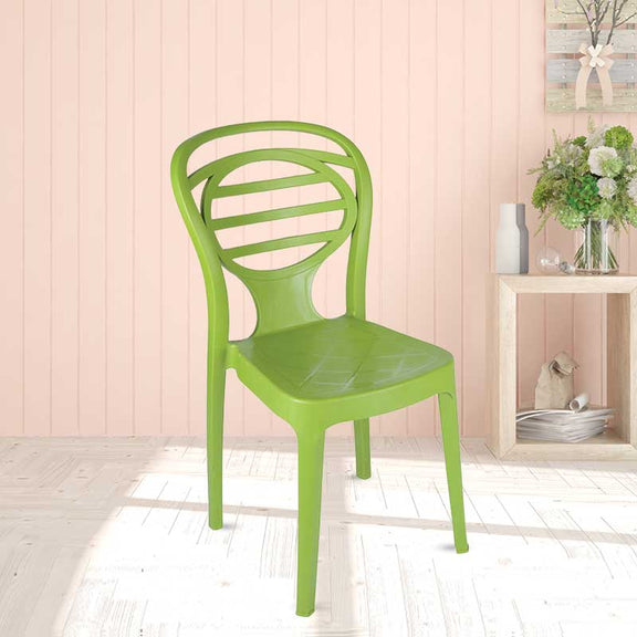 Supreme - Oak Mehandi Green - Plastic Chair | H:850 x W:425 x D:540mm | 1 Year Warranty