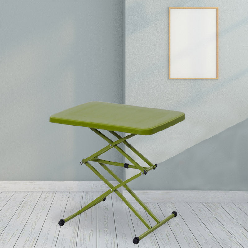 Supreme - Scissor (Adjustable Height Mehandi Green - Plastic Table | H:645 x W:455 x D:735mm | 1 Year Warranty