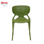 Supreme - Kiara Mehendi Green - Plastic Chair | H:500 x W:440 x D:795mm | 1 Year Warranty
