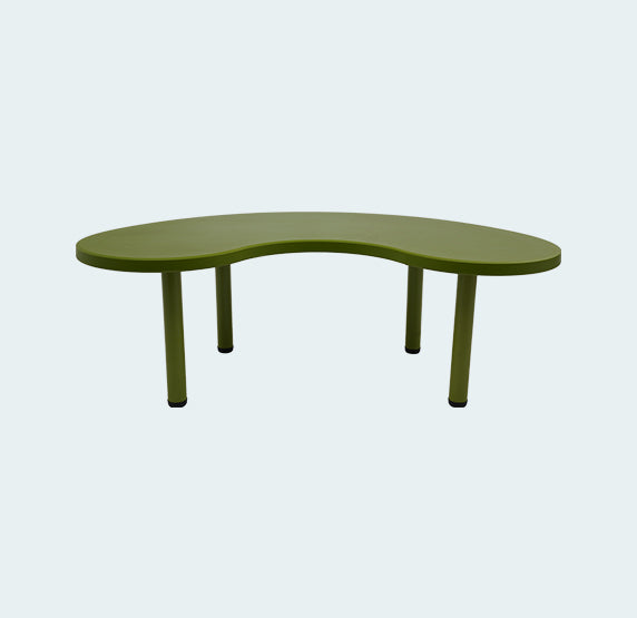 Supreme - Moon (Kid Table With Iron Legs) Mehandi Green - Kids Furniture | H:500 x W:1505 x D:540mm | 1 Year Warranty