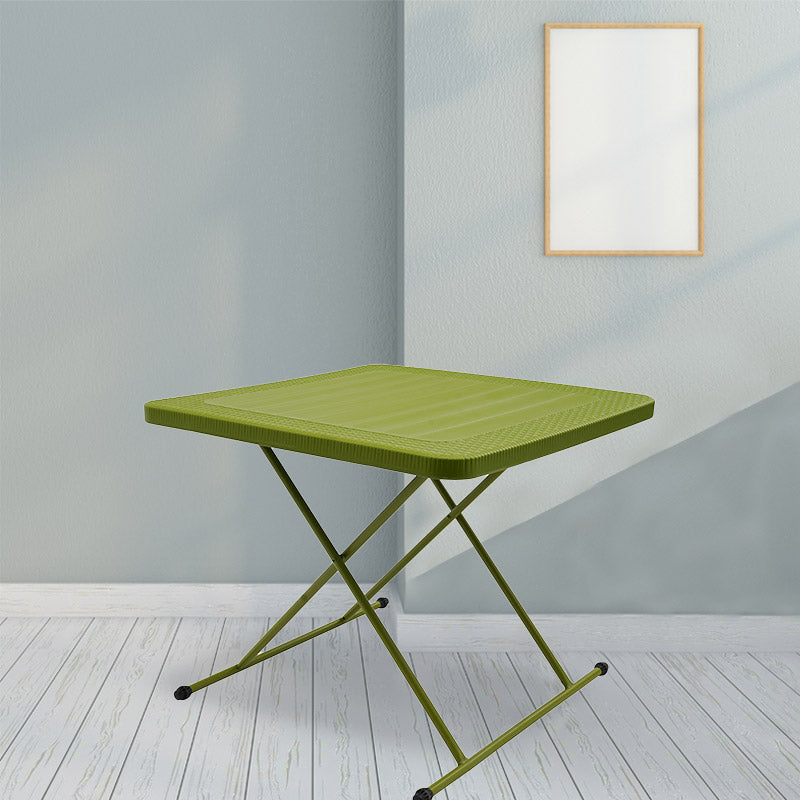 Supreme - Dine (Adjustable Height) Mehandi Green - Plastic Table | H:745 x W:762 x D:762mm | 1 Year Warranty