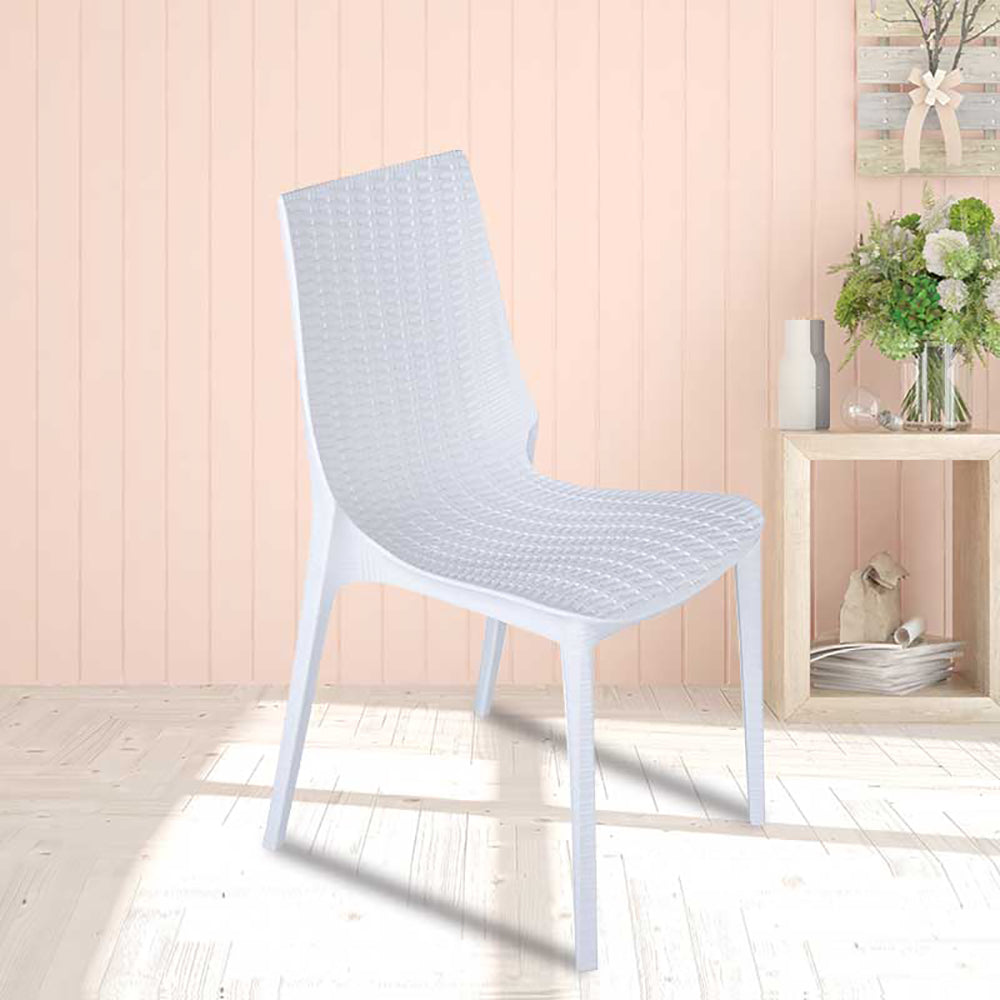Supreme - Supreme Lumina Milky White - Plastic Chair | H:880 x W:490 x D:545mm | 1 Year Warranty