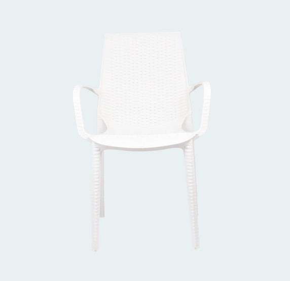 Supreme - Luxuria Milky White - Plastic Chair | H:880 x W:470 x D:550mm | 1 Year Warranty