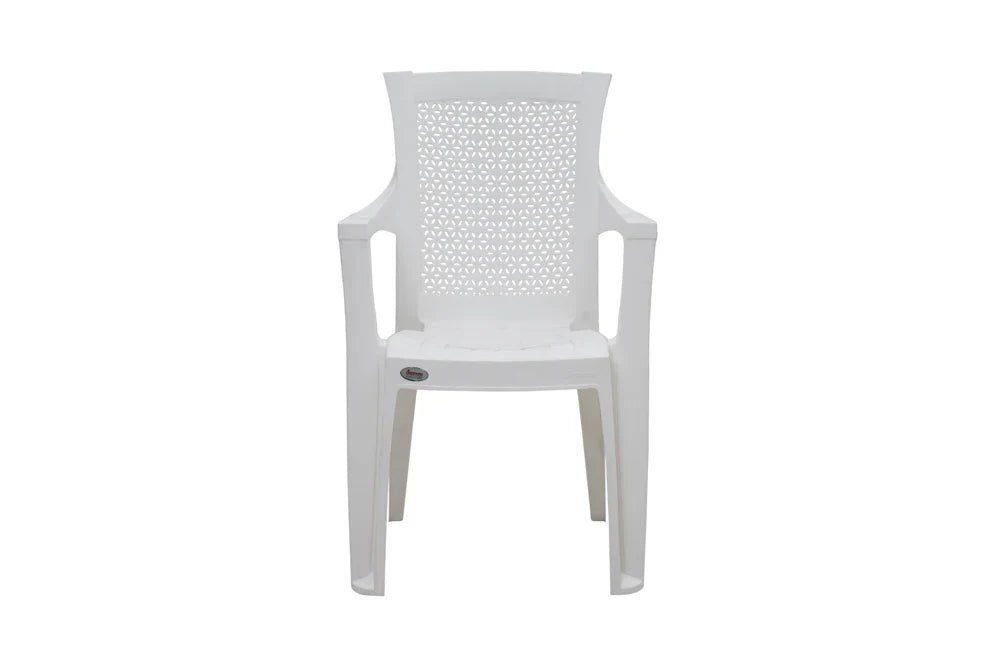 Supreme - Net Milky White - Plastic Chair | H:885 x W:560 x D:600mm | 1 Year Warranty