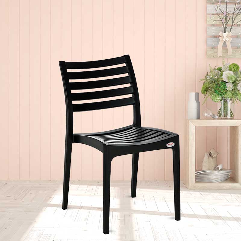 Supreme - Omega Black - Plastic Chair | H:820 x W:565 x D:565mm | 1 Year Warranty