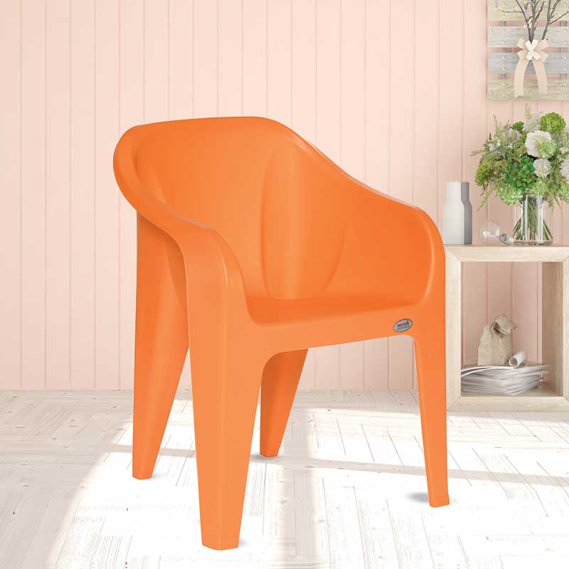 Supreme - Futura Orange - Plastic Chair | H:860 x W:585 x D:625mm | 1 Year Warranty
