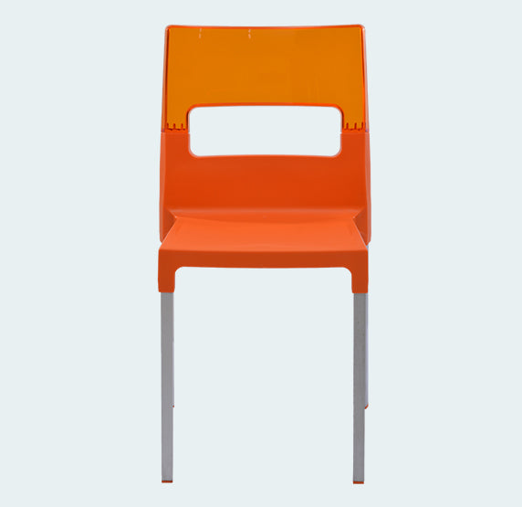 Supreme - Diva Orange Light Orange - Plastic Chair | H:845 x W:450 x D:510mm | 1 Year Warranty