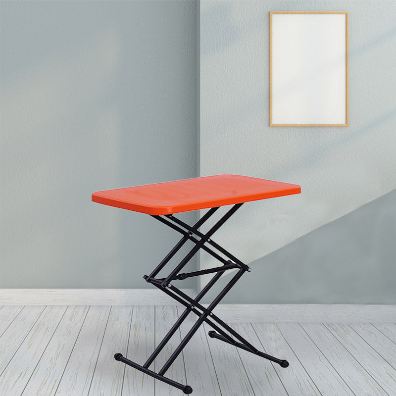 Supreme - Scissor (Adjustable Height Orange - Plastic Table | H:645 x W:455 x D:735mm | 1 Year Warranty