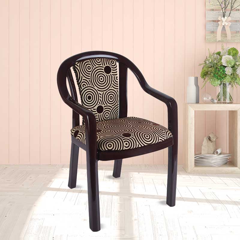 Supreme - Ornate Jordan Brown Brown Circle - Jordan Brown Circle - Plastic Chair | H:815 x W:560 x D:560mm | 1 Year Warranty