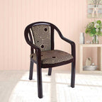 Supreme - Ornate Jordan Brown Brown Circle - Jordan Brown Circle - Plastic Chair | H:815 x W:560 x D:560mm | 1 Year Warranty