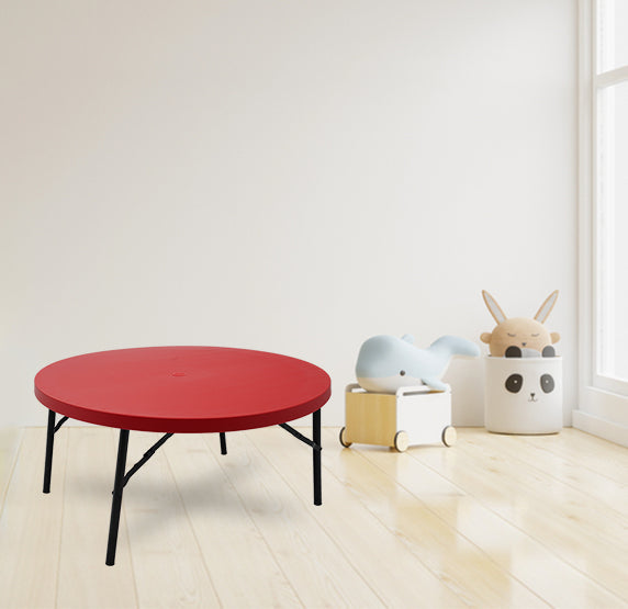 Supreme - Disc Junior (Kid Table With Iron Legs) Red - Kids Furniture | 1 Year Warranty