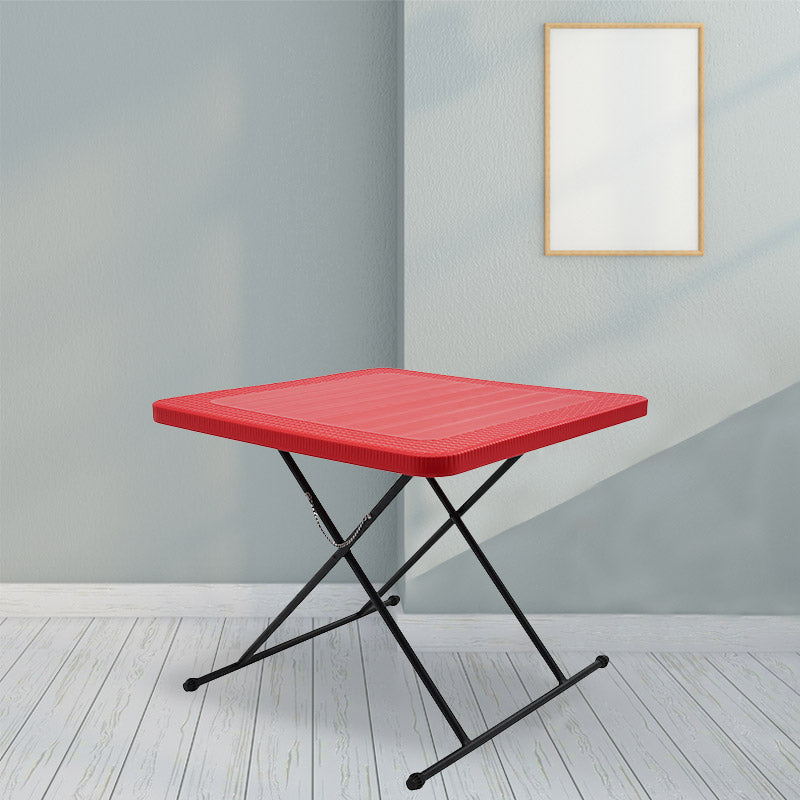 Supreme - Dine (Adjustable Height) Red - Plastic Table | H:745 x W:762 x D:762mm | 1 Year Warranty