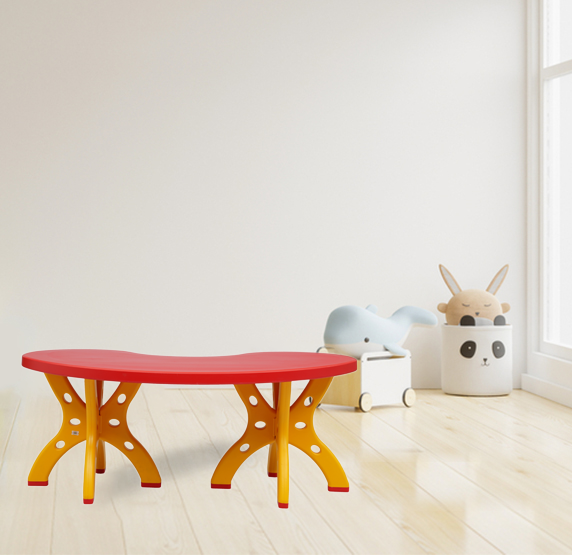 SUPREME CRESENT (KID TABLE WITH PLASTIC LEGS) RED