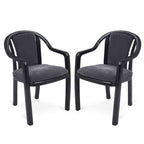 Supreme - Ornate Black Grey Dobby - Plastic Chair | H:815 x W:560 x D:560mm | 1 Year Warranty