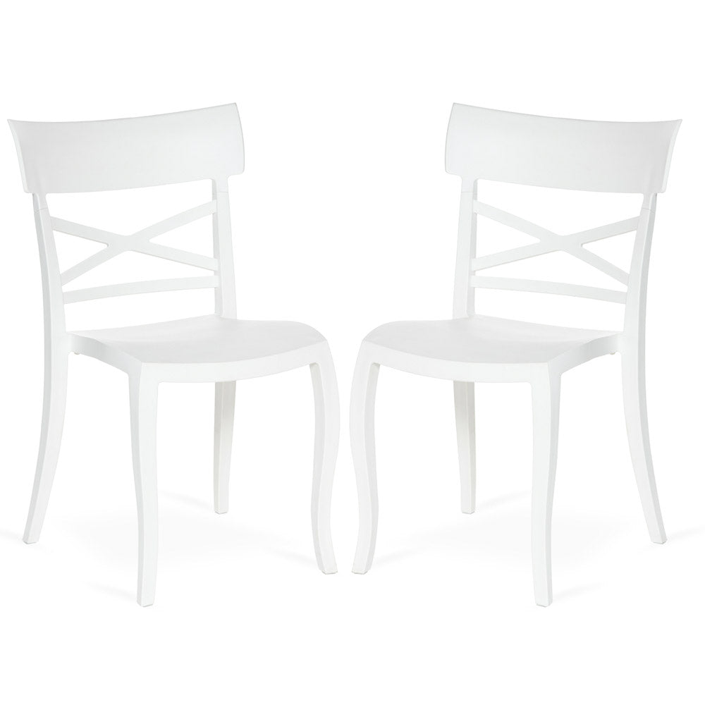 Supreme - Cruz Milky White - Plastic Chair | H:825 x W:500 x D:565mm | 1 Year Warranty