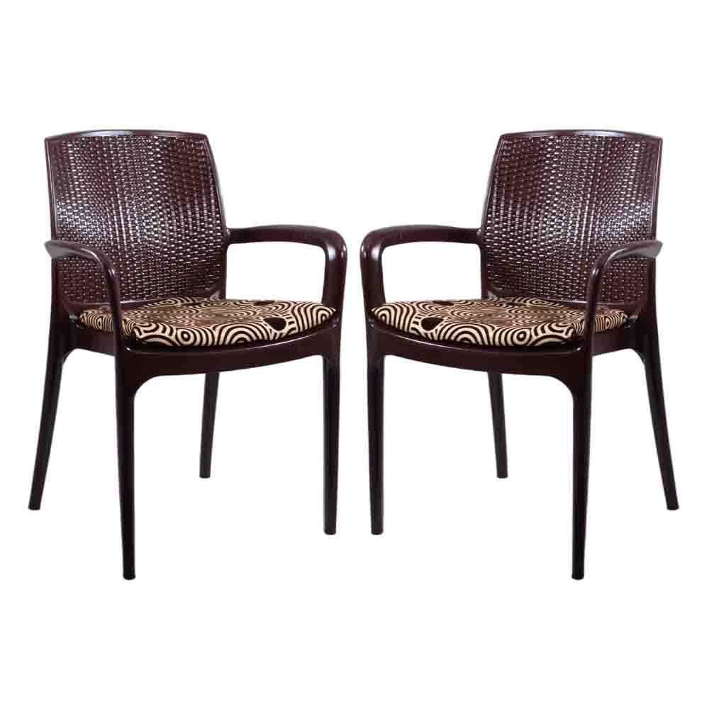 Supreme - Texas Deluxe Jordan Brown  Brown Circle - Jordan Brown Brown Circle - Plastic Chair | H:870 x W:580 x D:650mm | 1 Year Warranty