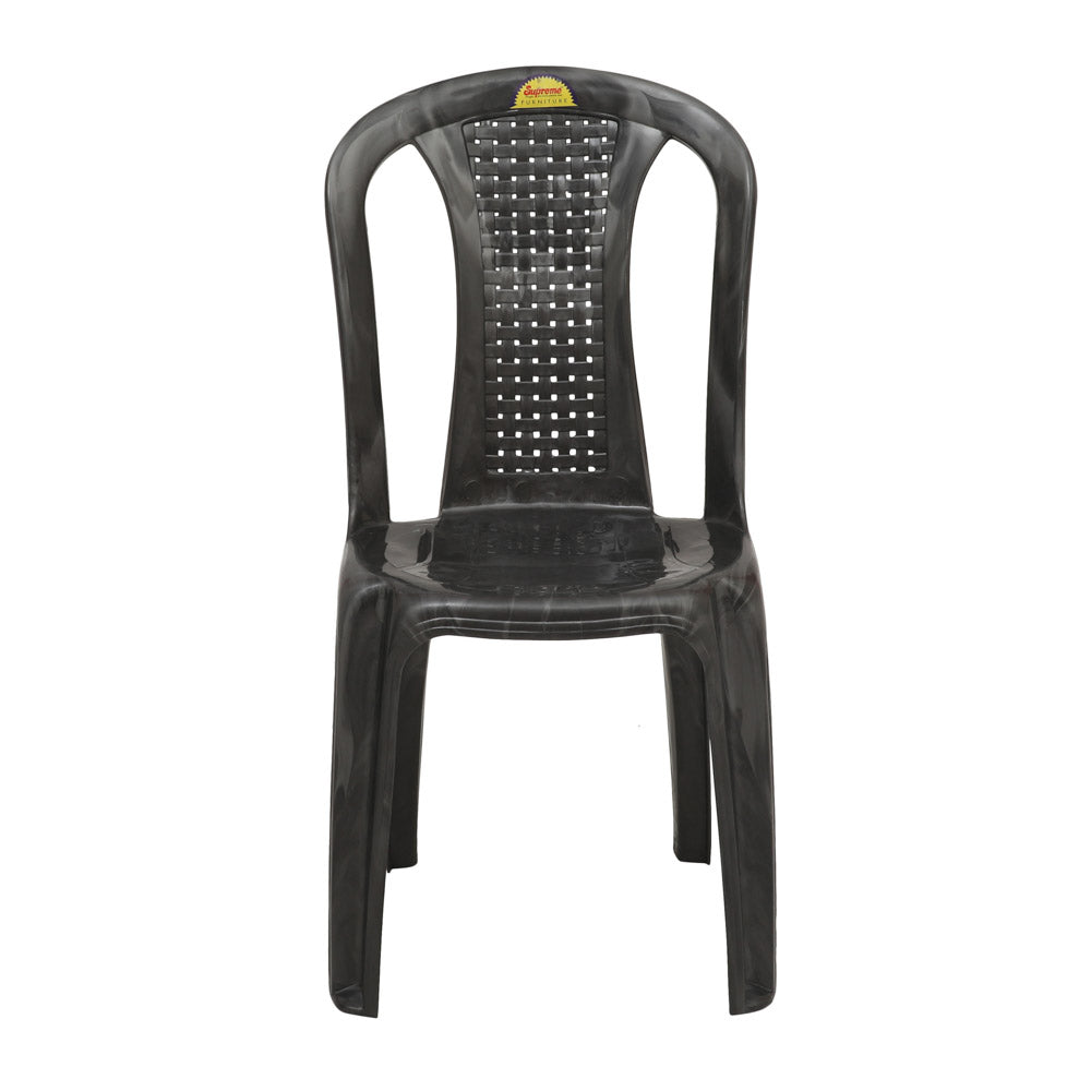 Supreme - Dream Silver Black - Plastic Chair | H:892 x W:470 x D:515mm | 1 Year Warranty