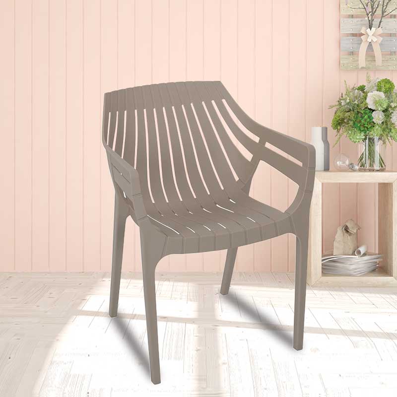 Supreme - Spectrum Dark Beige - Plastic Chair | H:825 x W:565 x D:540mm | 1 Year Warranty