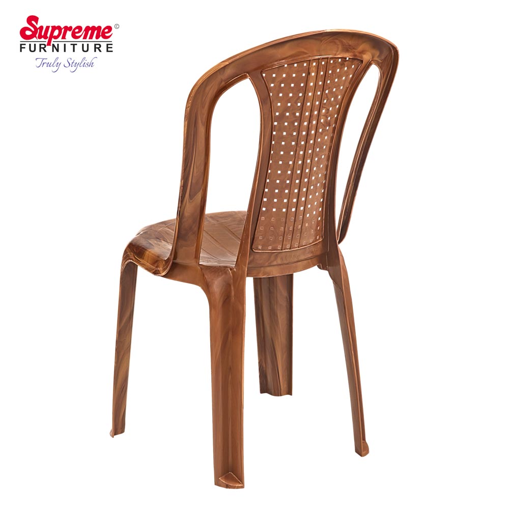 Supreme - Dream Teakwood - Plastic Chair | H:892 x W:470 x D:515mm | 1 Year Warranty