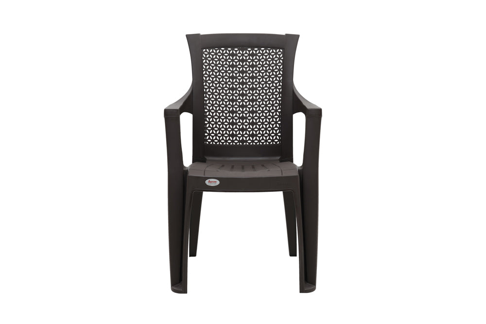 Supreme - Net Wenge - Plastic Chair | H:885 x W:560 x D:600mm | 1 Year Warranty