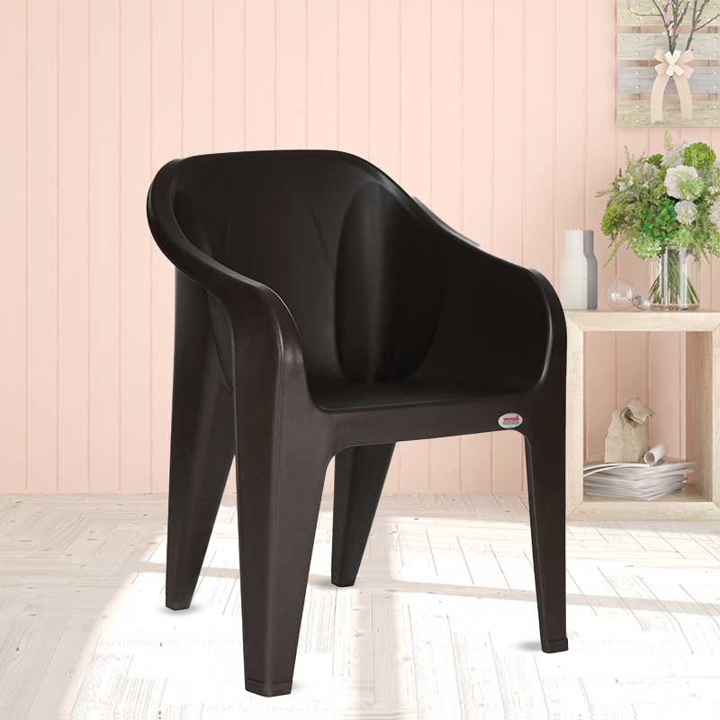 Supreme - Futura Wenge - Plastic Chair | H:860 x W:585 x D:625mm | 1 Year Warranty